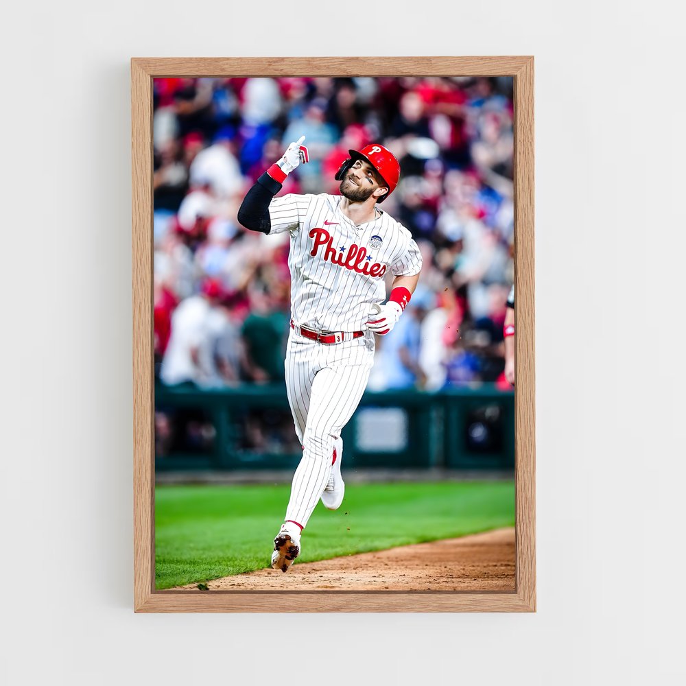Poster L'Élan des Phillies – affiche Baseball (vue 4)